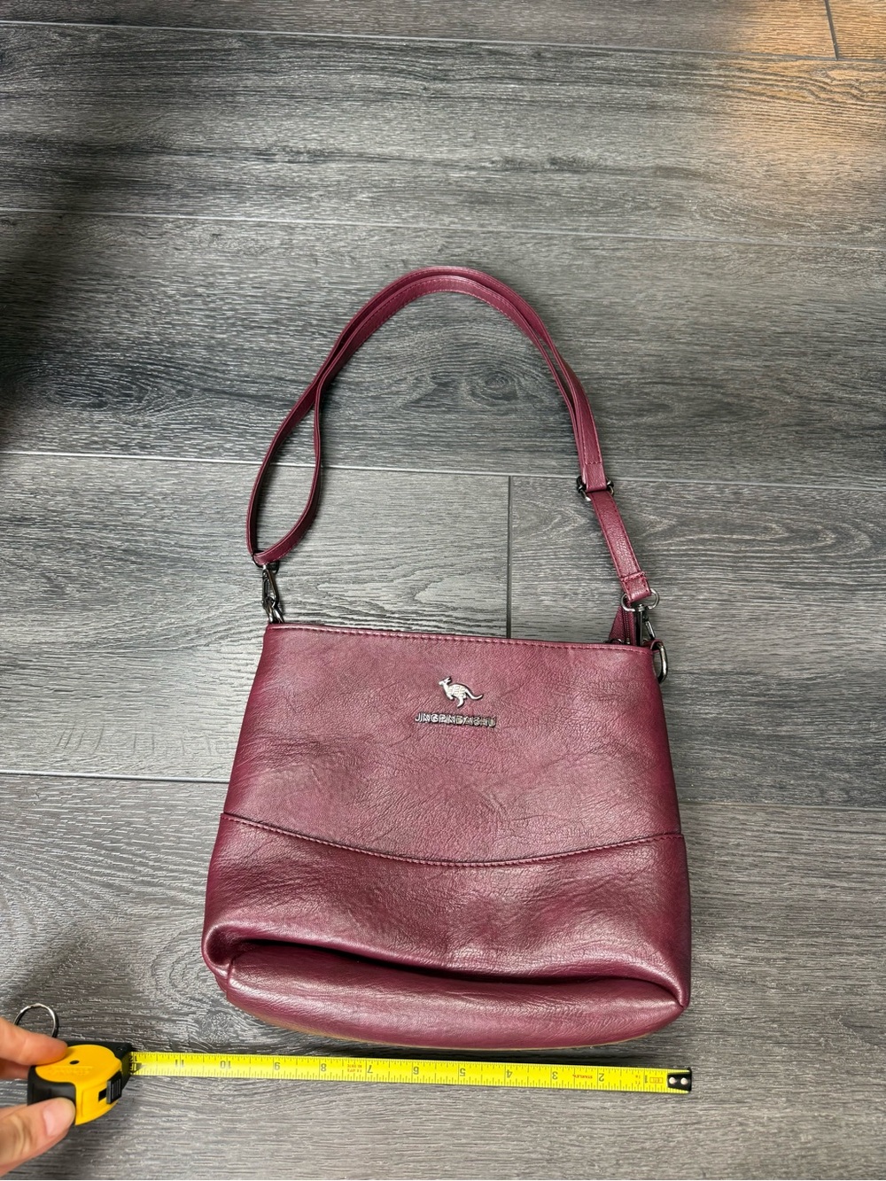 Women’s Burgundy Purse with Adjustable Strap